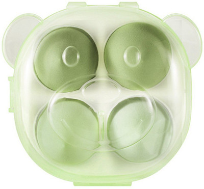 Facejewel 4pcs Makeup Foundation Sponge With Storage Box Super Soft Puff Wet And Dry