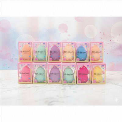 HUDAQUEEN Lightweight Makeup Puff Applicators Pack of 12 Beauty Blender