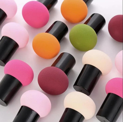 ShopCircuit 12 Pcs Mushroom Head Beauty Blender Soft Powder Puff Multicolor