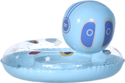 Bellveen Robot Swim Ring Kids Summer Inflatable Swim Ring Pool Pull Buoy(Multicolor, Pack of 1)