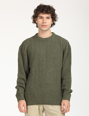 LEVI'S Round Neck Solid Men Pullover