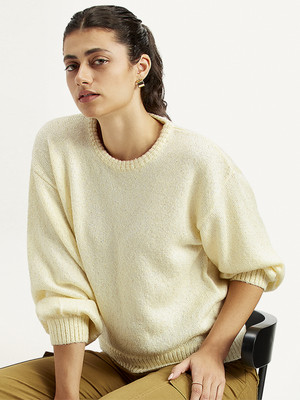 LEVI'S Round Neck Solid Women Pullover