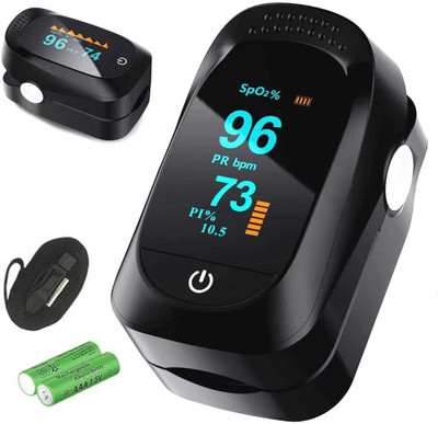 HEALBIRD A2 Fingertip Pulse Oximeter |High Accuracy|SPO2|Pulse Rate Pulse Oximeter(Black)
