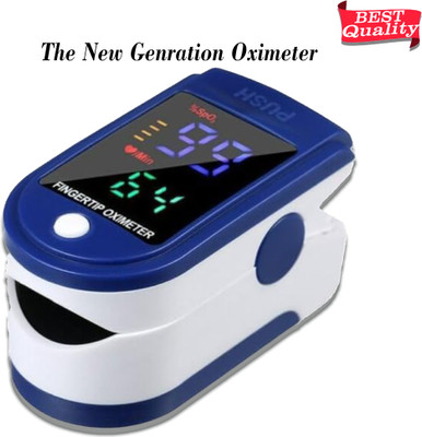CRETO LK-87 Pulse Oximeter SpO2 Blood Oxygen LED Display- Pulse Oximeter(Blue)