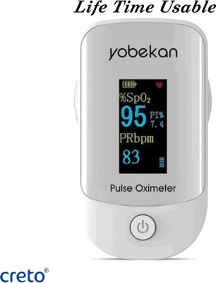 CRETO Pulse Oximeter (SpO2) Blood Oxygen Pulse Oximeter(White)