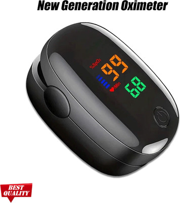 CRETO SMH-01 Pulse Oximeter with Oxygen Saturation Monitor (SPO2)- Pulse Oximeter(Black)