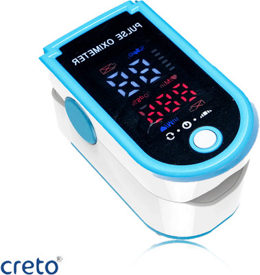 CRETO (Pulse Rate Monitor SpO2 Blood Oxygen LED Display)/ Pulse Oximeter(Blue)