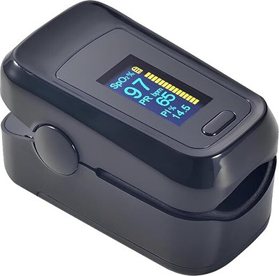 MCP M170 Pulse Oximeter with Oxygen Saturation Monitor and Alarm, Heart Rate Monitor Pulse Oximeter(Black)