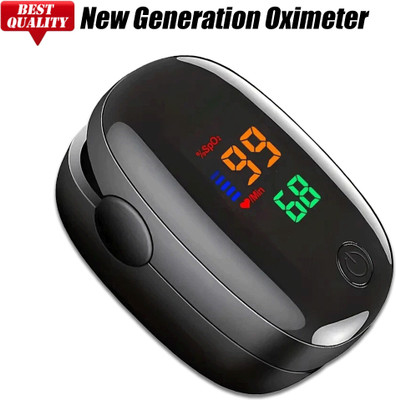 CRETO SMH-01 Pulse Oximeter with Oxygen Saturation Monitor (SPO2), Pulse Oximeter(Black)