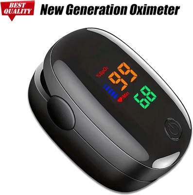 CRETO SMH-01 Oximeter Fingertip LED Screen Pulse Oximeter(Black)
