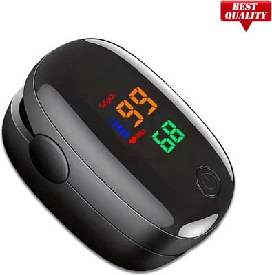 CRETO SMH-01 Pulse Rate Monitor SpO2 Blood Oxygen LED-Display Pulse Oximeter(Black)