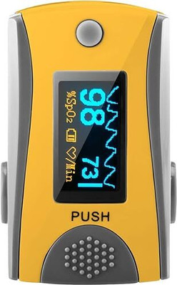 MCP M70 Fingertip Pulse Oximeter SpO2 Blood Oxygen Saturation Heart Rate Monitor Pulse Oximeter(Yellow)