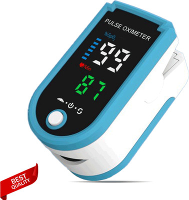 CRETO Pulse Oximeter SpO2 Blood Oxygen LED Display Pulse Oximeter(Blue)