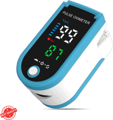 CRETO (Pulse Oximeter Fingertip LED Screen, Blood Oxygen Saturation (SPO2) Pulse Oximeter(Blue)