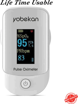 CRETO Pulse Oximeter (SpO2) Blood Oxygen Saturation Monitor with Pulse Rate- Pulse Oximeter(White)