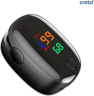 CRETO SMH-01 Pulse-Oximeter SpO2 Blood Oxygen LED Display Pulse Oximeter(Black)