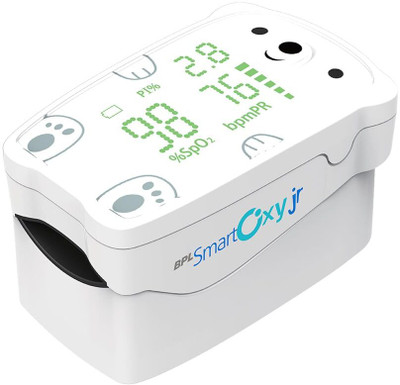 BPL Medical Technologies Smart Oxy Junior Fingertip Pulse Oximeter|High Accuracy|SPO2- White Pulse Oximeter(White)
