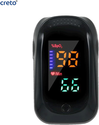 CRETO A2 Digital Display (Pulse Oximeter SpO2) Blood Oxygen Pulse Oximeter(Black)