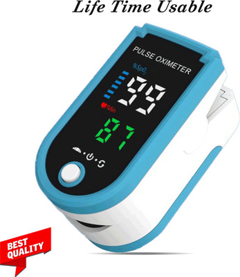 CRETO Pulse Rate Monitor SpO2 Blood Oxygen LED Display- Pulse Oximeter(Blue)