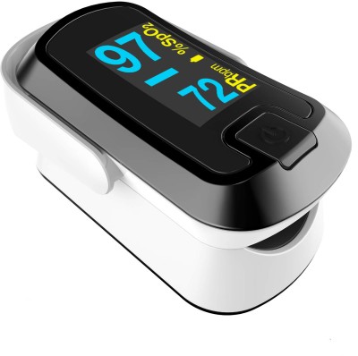 ChoiceMMed Fingertip Pulse Oximeter - MD300CN340 | Blood Oxygen SPO2 & PR Measurement Pulse Oximeter(Black, White)