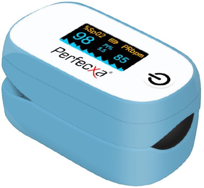 Perfecxa VHS 360 Pulse Oximeter(Light Blue and White)