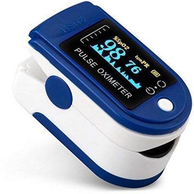 CRETO Pulse Oximeter, Blood Oxygen Saturation & Heart Rate Monitor, Blood Oxygen Pulse Oximeter(Blue)