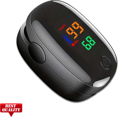 CRETO SMH-01 Pulse Oximeter Fingertip LED Display, Blood Oxygen Saturation Pulse Oximeter(Black)