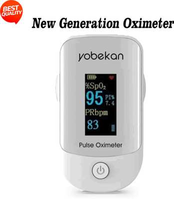 CRETO Fingertip Portable Digital Pulse Oximeter Measure SpO2 Pulse Oximeter(White)