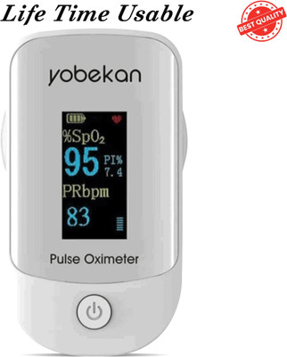 CRETO Pulse Oximeter with Oxygen Saturation Monitor, Heart Rate and SpO2 Levels- Pulse Oximeter(White)