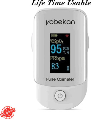 CRETO Oximeter Heart Rate and SpO2 Level Oxygen Meter LED Display- Pulse Oximeter(White)