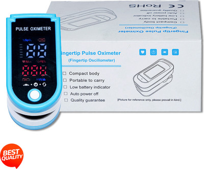 CRETO Oximeter with Oxygen Saturation Monitor SPO2- Pulse Oximeter(Blue)