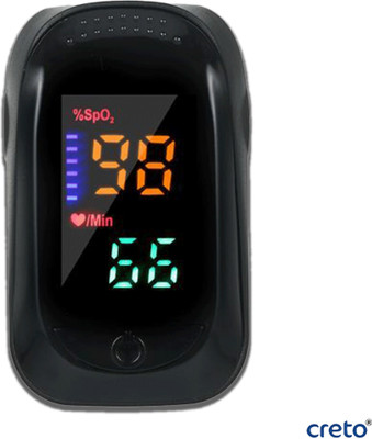 CRETO A2 Digital Display (SPO2) Pulse Oximeter Pulse Oximeter(Black)
