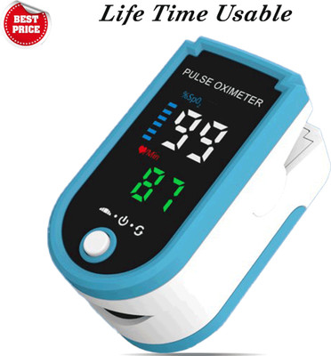 CRETO Pulse Oximeter with Oxygen Saturation Monitor (SPO2) Fingertip- Pulse Oximeter(Blue)