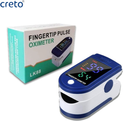 CRETO LK-87 Pulse Oximeter (Sp-O2) Blood Oxygen LED Display Pulse Oximeter(Blue)