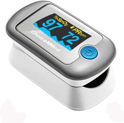 ChoiceMMed Fingertip Pulse Oximeter MD300CN330 - Accurate SpO2 Readings & Pulse Rate Pulse Oximeter(Grey)