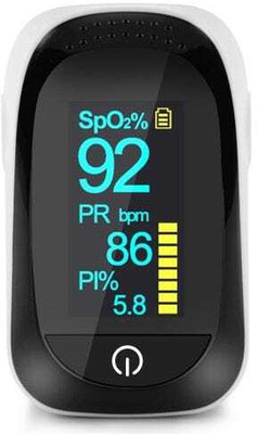 kiaan enterprises Oxygen Saturation Monitor , Pulse Rate & SpO2 Levels Meter : Fingertip Pulse Oximeter(Black)