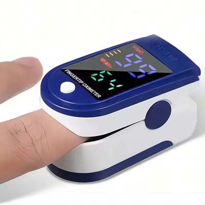 Aroxenza Fingertip Pulse Oximeter with LED Display | SpO2 & Heart Rate Monitor | One-Butt Pulse Oximeter(Blue)