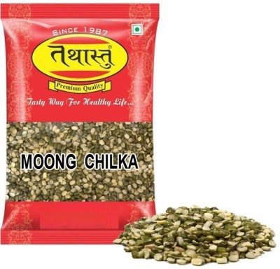 Tathastu Organic Green Moong Dal (Split/Chilka)(1 kg)