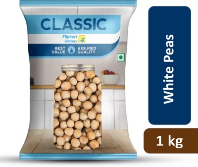 Classic White Peas (Whole) by Flipkart Grocery(1 kg)