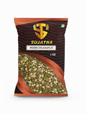 SUJATHA Green Moong Dal (Split/Chilka) (SujathaTraders Premium Quality Moong Chilka)(1 kg)