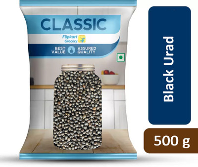 Classic Black Urad Gota (Whole) by Flipkart Grocery(500 g)