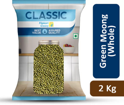 Classic Moong Dal (Whole) by Flipkart Grocery(2 kg)
