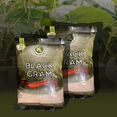 3norganics Organic Urad Dal (Whole) (Unpolished White Urad Split | Naturally Rich in Protein)(1000 g)