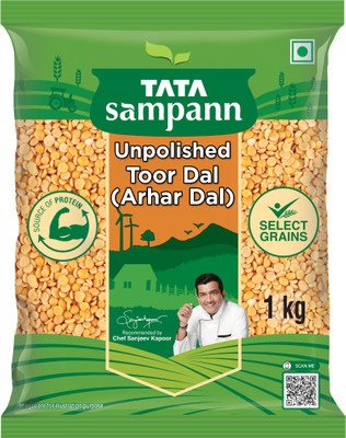 Tata Sampann Yellow Toor/Arhar Dal (Split)(1 kg)
