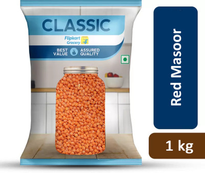 Classic Masoor Dal (Whole) by Flipkart Grocery(1 kg)