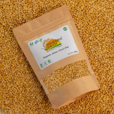 ShuddhaGram Organic Toor/Arhar Dal (Whole)(0.5 kg)