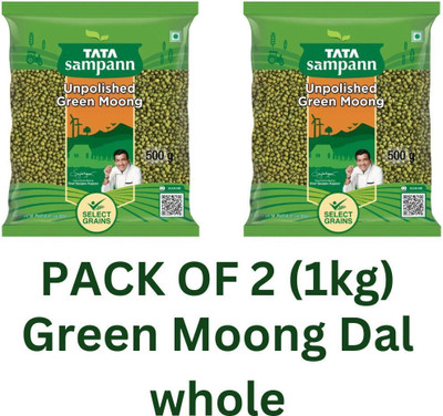 Tata Sampann Green Moong Dal (Whole)(1 kg)