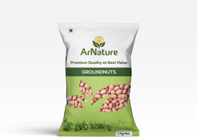 ARNATURE Brown Peanut (Whole) (Peanuts | 1kg | Premium Moongfali)(1 kg)