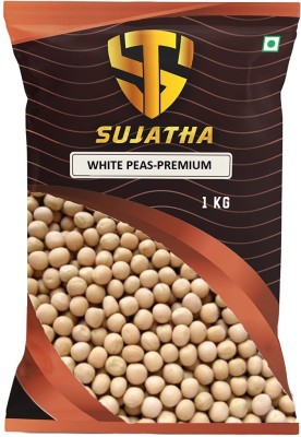 SUJATHA White Peas (Whole) (SujathaTraders Premium Quality White Peas)(1 kg)