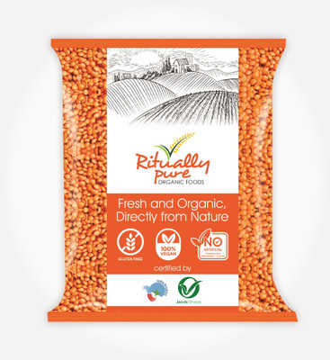 Ritually Pure Organic Red Masoor Dal (Whole) (Malka Masoor)(1 kg)
